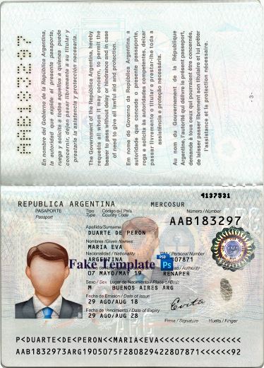 argentina passport template 05