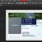 West Virginia Drivers License Template – PSD Photoshop File