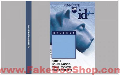 Penn State University ID Template