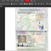 UK Passport Template psd format v1-3