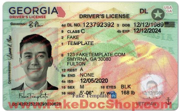 blank georgia drivers license template 01 580x356 1
