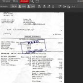 US Gas Utility Bill psd template for Proof of address