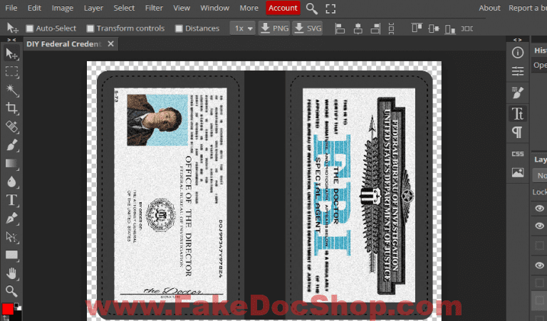 CREDENTIALS CERTIFICATE JP Trading Co diy-federal-credential-case-template-in-psd-format-fakedocshop