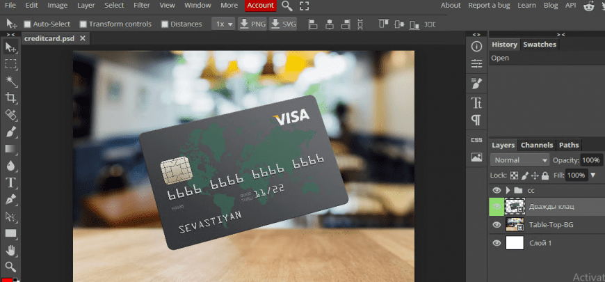 Credit Card PSD Mockup Templates