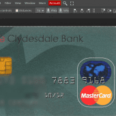 Clydesdale Bank masterCard template psd