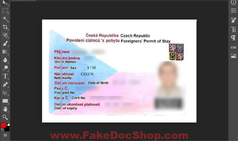 Czech Republic ID Card Template In PSD Format