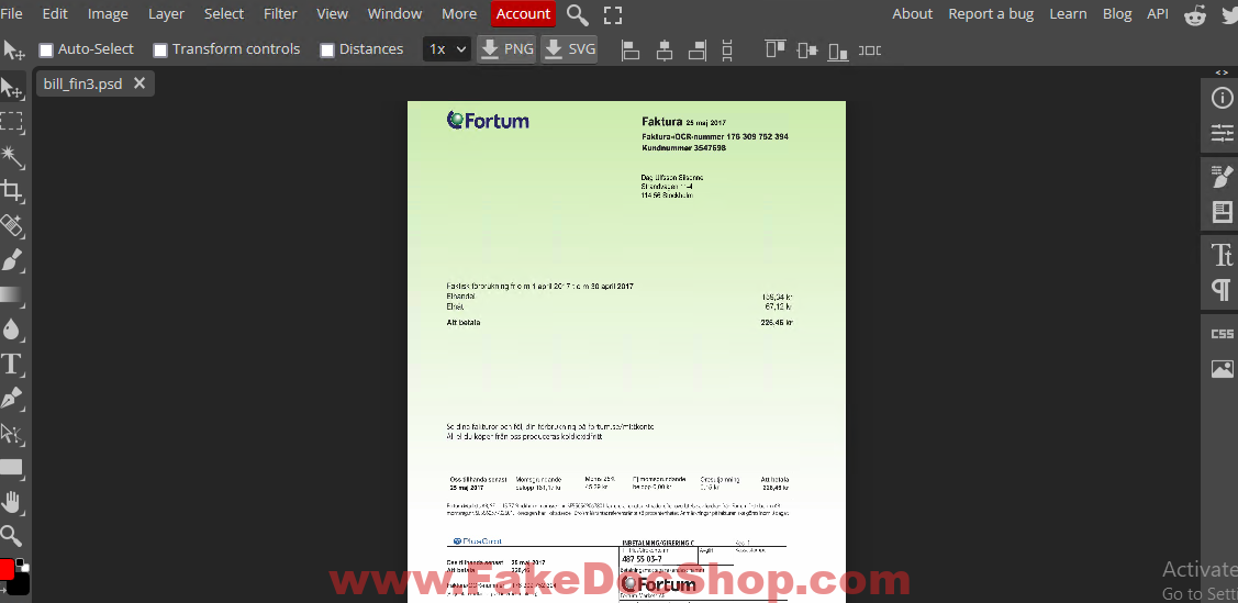 Finland Utility Bill psd Template v2: Finland Proof of address psd template 1 2022 03 15 013923