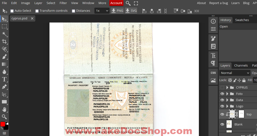 Cyprus Passport Template Psd 1 2022 04 20 200724