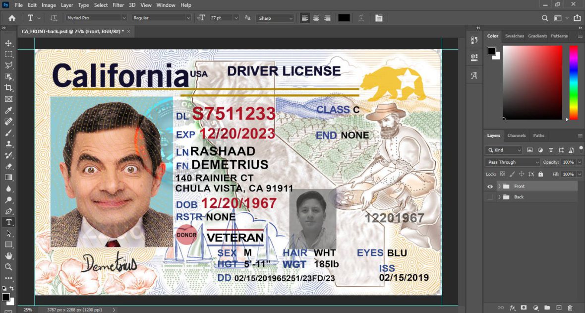 California Driver License Psd Template New 2022 1 California Driver License Psd Template