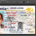 California Driver License Psd Template New 2022