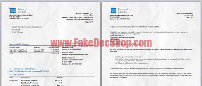 American Express Bank Statement Template Word Format Fakedocshop american-express-bank-statement-template-word-format-fakedocshop