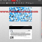 Visa card PSD new template