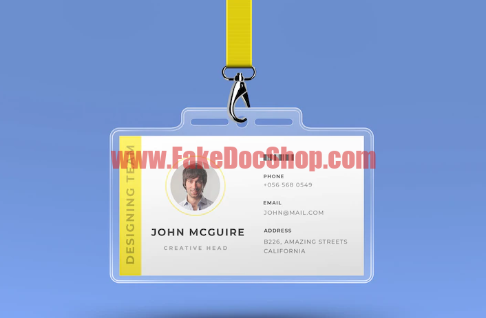 fake Corporate office id card