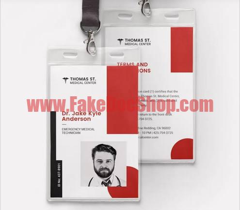 Medical Responder ID Card Template