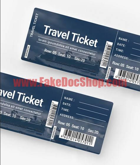 Travel Ticket Template Psd template