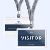 Fake Company Visitor ID Card Template