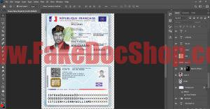 France ID Card PSD Template new version 2022