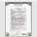 San diego marriage certificate Template