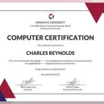 Fake Computer Diploma Certificate Template