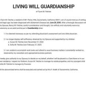 Living Will Guardianship Template