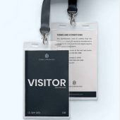 Fake Visitor Pass ID Card Template