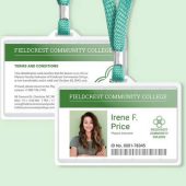 Community College ID Card PSD Template