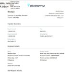 Philippines Transferwise Receipt