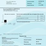 Australia Water Use and Service Charge Bill template