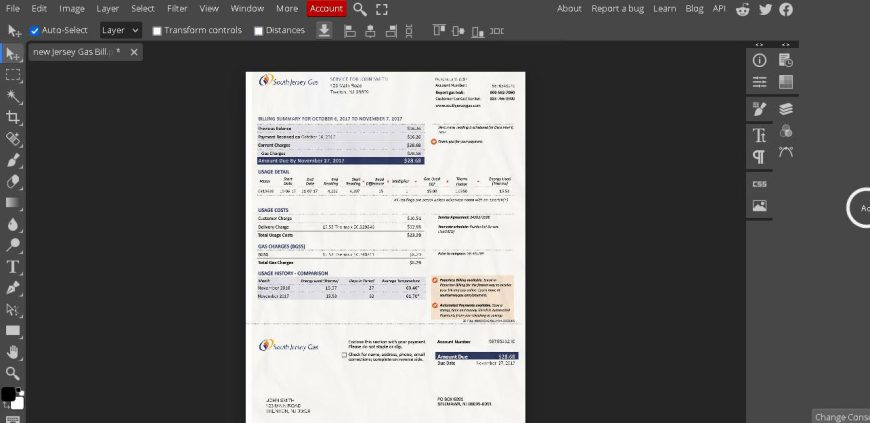 New Jersey South Jersey Gas Bill Template Fakedocshop New Jersey South Jersey Gas Bill Template Fakedocshop