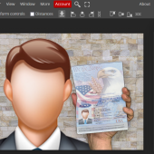 free Download Selfie With Passport PSD Template