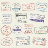Fake Stamp For Visa And Passports – Set 6