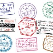 Fake Stamp For Visa And Passports – Set 5