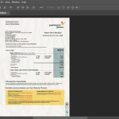 Spain Gas Natural Fenosa Bill Template Photoshop File