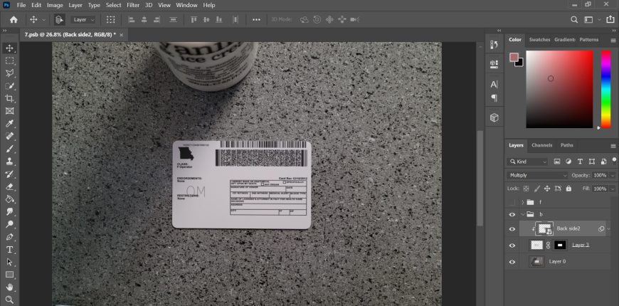 Card Mockup Background Editable PSD Template (v7)