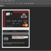 Bank of Albania Master Card psd Template