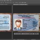 Myanmar ID Card Templates in PSD Format