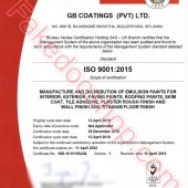 SRI Lanka ISOO 9001 Certificate Template