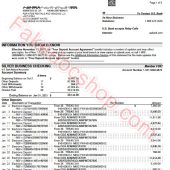 U.S. bank business Bank statement Template (10 Page)