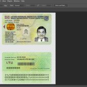 Lithuania ID Card PSD Template New