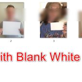 Selfie With paper on hand (4set)