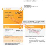 Italy Electricity Utility Bill Template