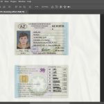 Azerbaijan Driver License Psd Template