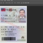 Taiwan ID card PSD template