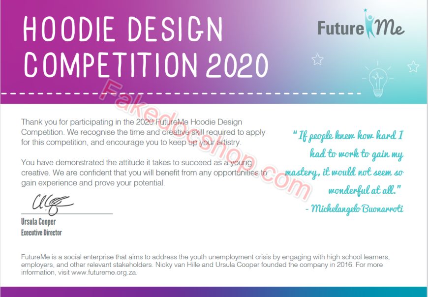 Hoodie Design Competition Certificate Template2