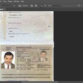 Italy Passport PSD file fully editable v3