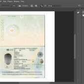 Azerbaijan Passport psd template New2024
