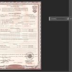 Mexico Birth Certificate PSD Template