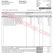 Canada Standard Building Supplies Sales Invoice Template