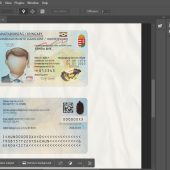 Hungary ID Card PSD Template