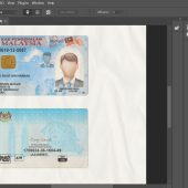 Malaysia ID Card PSD Template